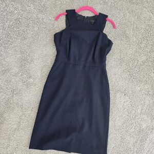 J Crew, Elegant Navy Blue Sleeveless Dress,  Size 2